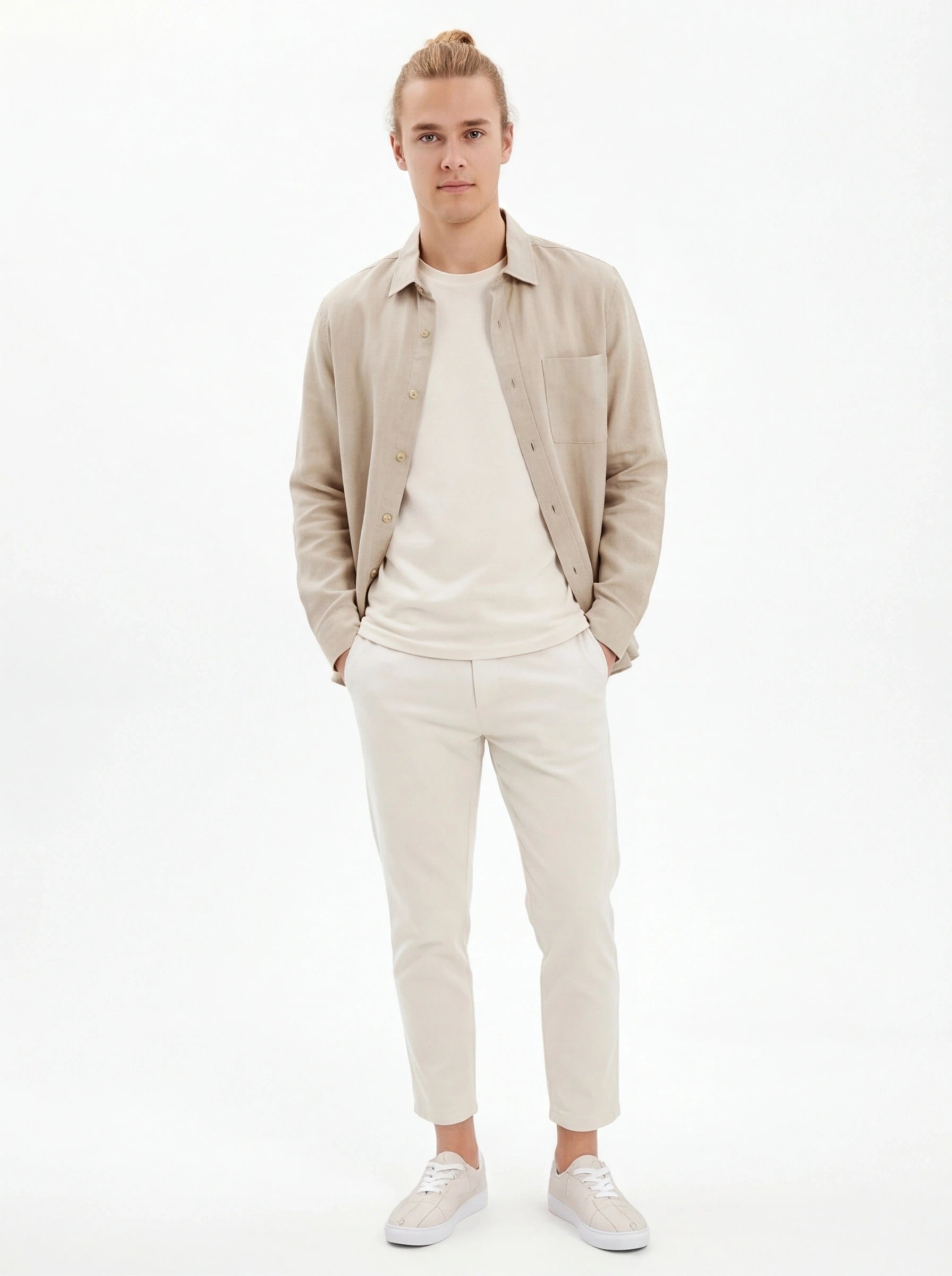 The Forge Matrix Low-Top | Ivory Technical Canvas Sneaker