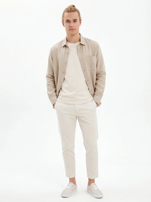 The Forge Matrix Low-Top | Ivory Technical Canvas Sneaker