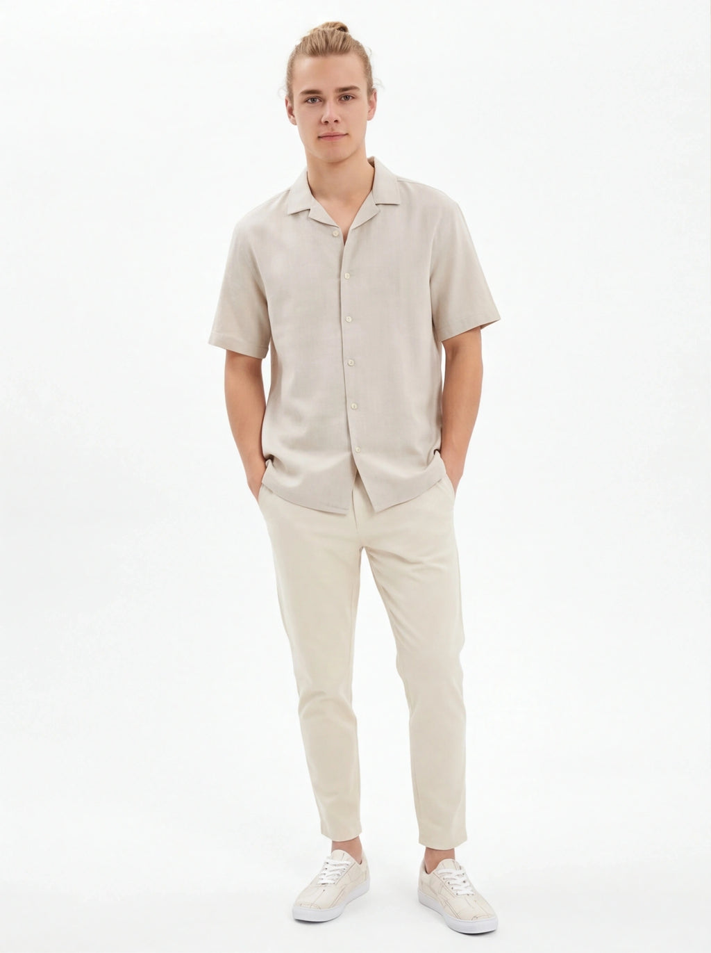 The Forge Blueprint Low-Top | Ivory Technical Canvas Sneaker