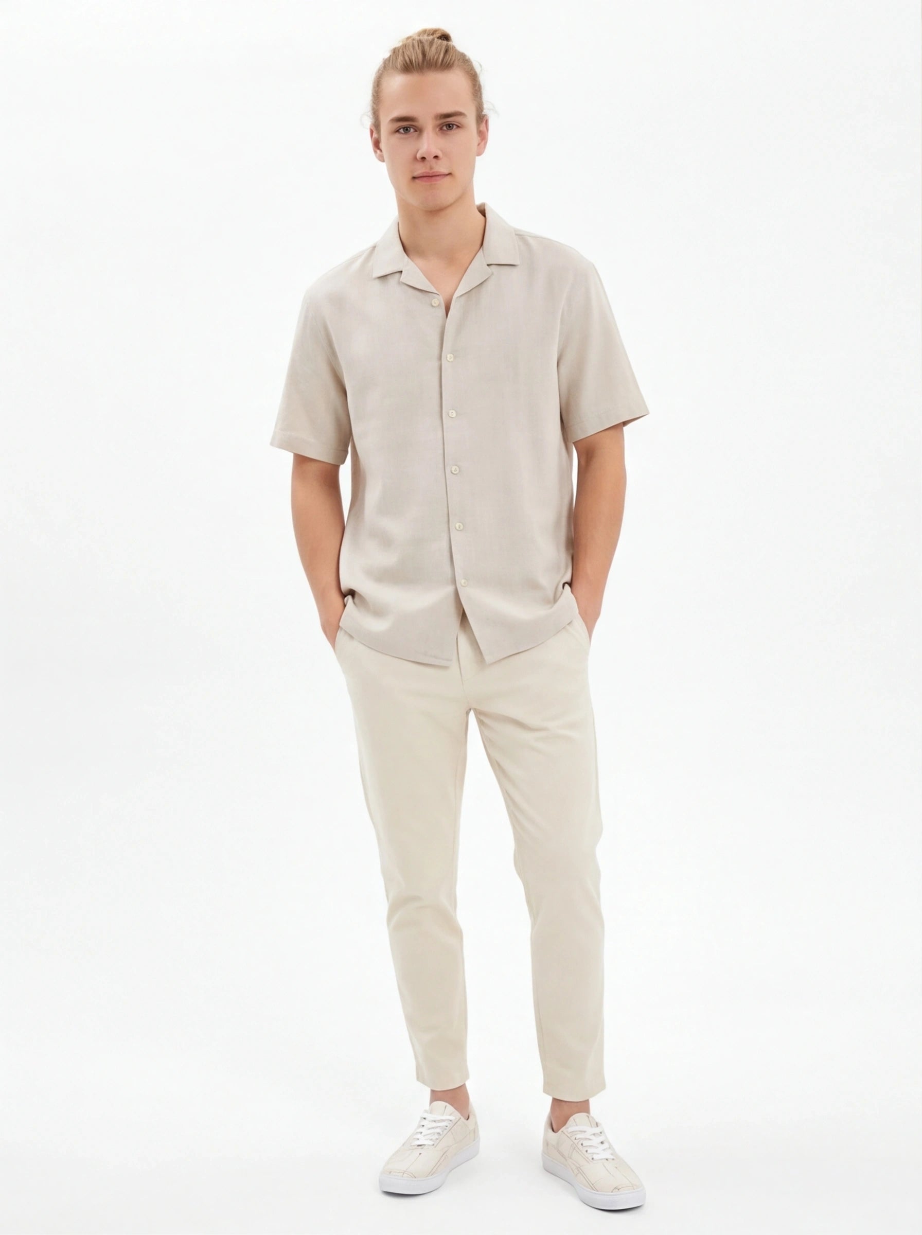 The Forge Blueprint Low-Top | Ivory Technical Canvas Sneaker