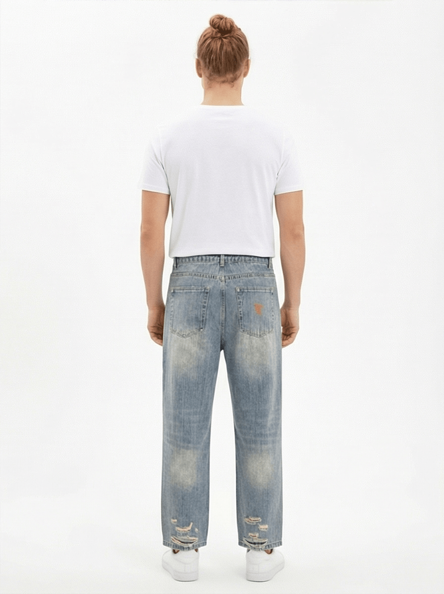Forge Distressed Denim Jeans - Harlan Forge