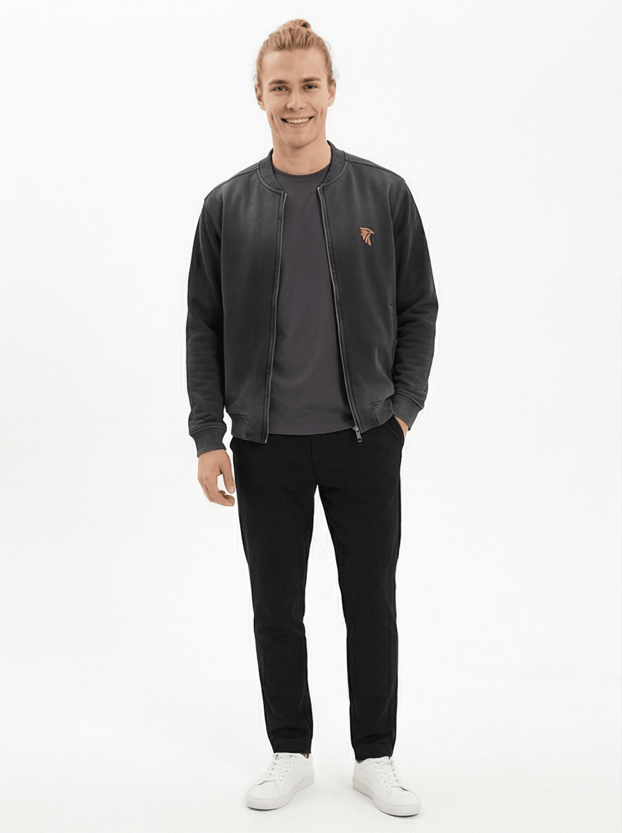 Forge Fade Baseball Jacket - Harlan Forge