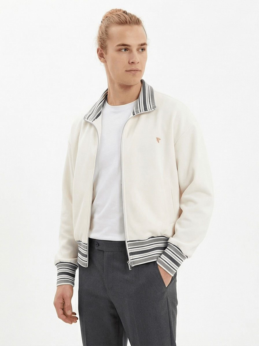 Forge Rib Collar Zip Jacket - Harlan Forge