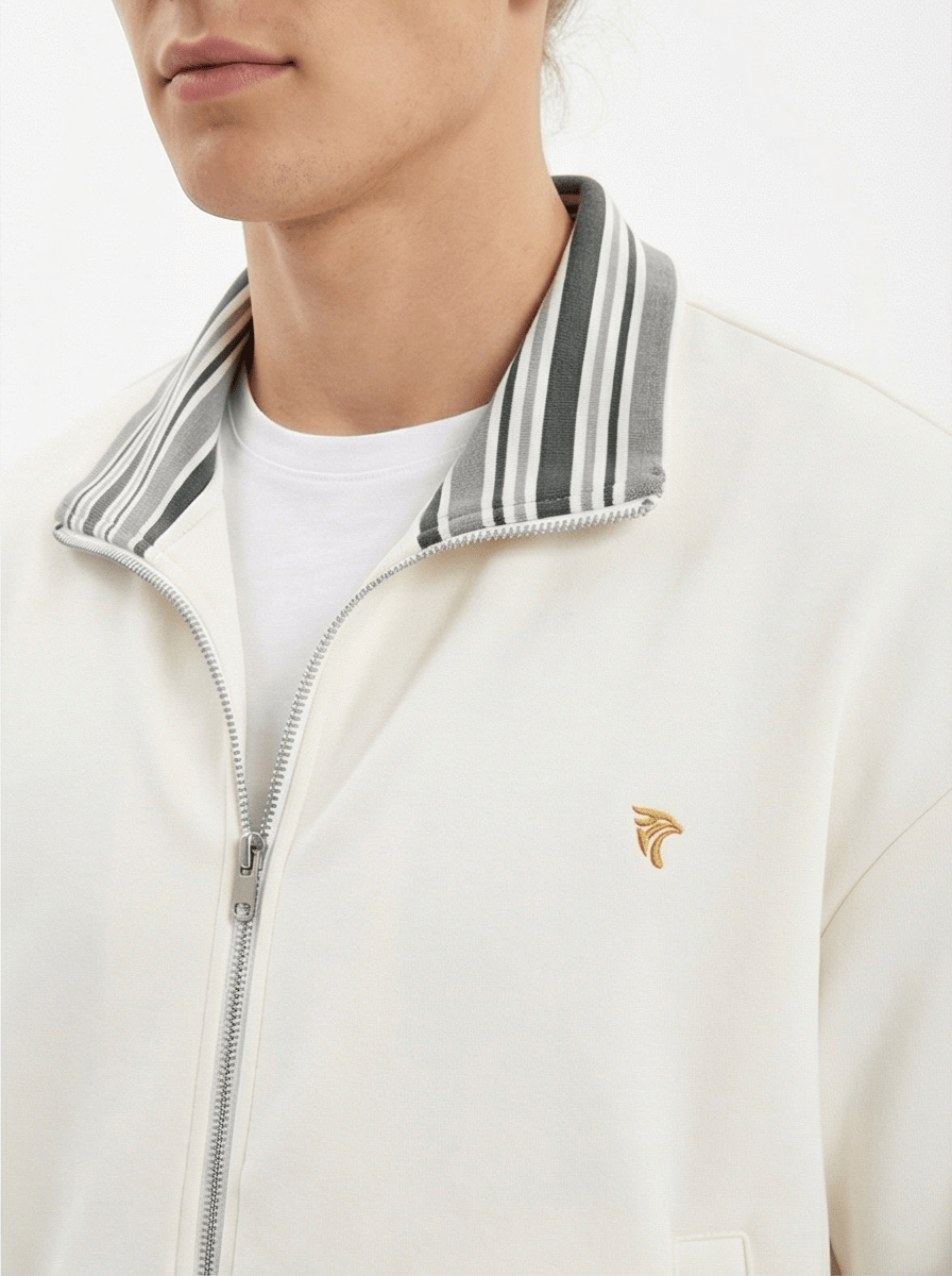 Forge Rib Collar Zip Jacket - Harlan Forge