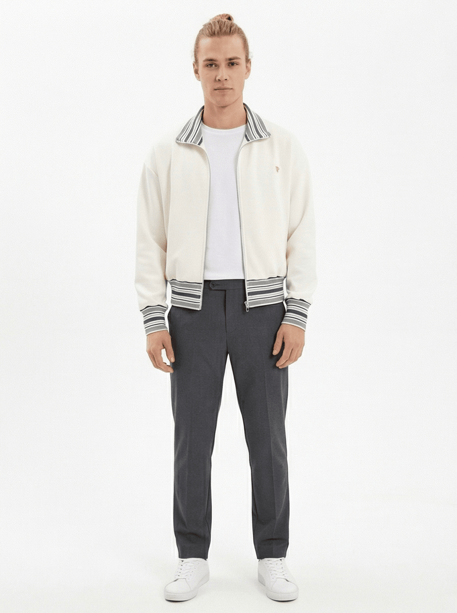 Forge Rib Collar Zip Jacket - Harlan Forge