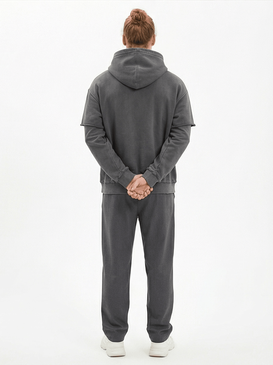 Forge Snow Washed Layered Hoodie - Harlan Forge