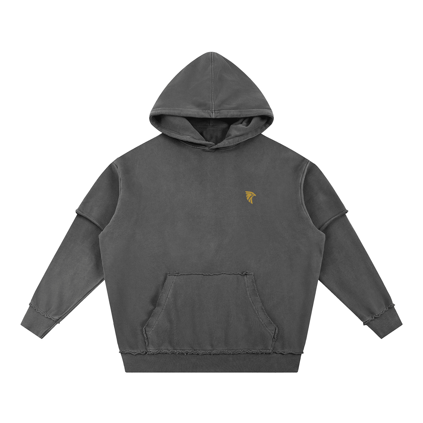 Forge Snow Washed Layered Hoodie - Harlan Forge