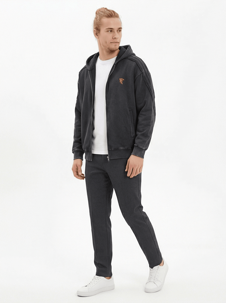 Forge Snow Washed Zip Hoodie - Harlan Forge
