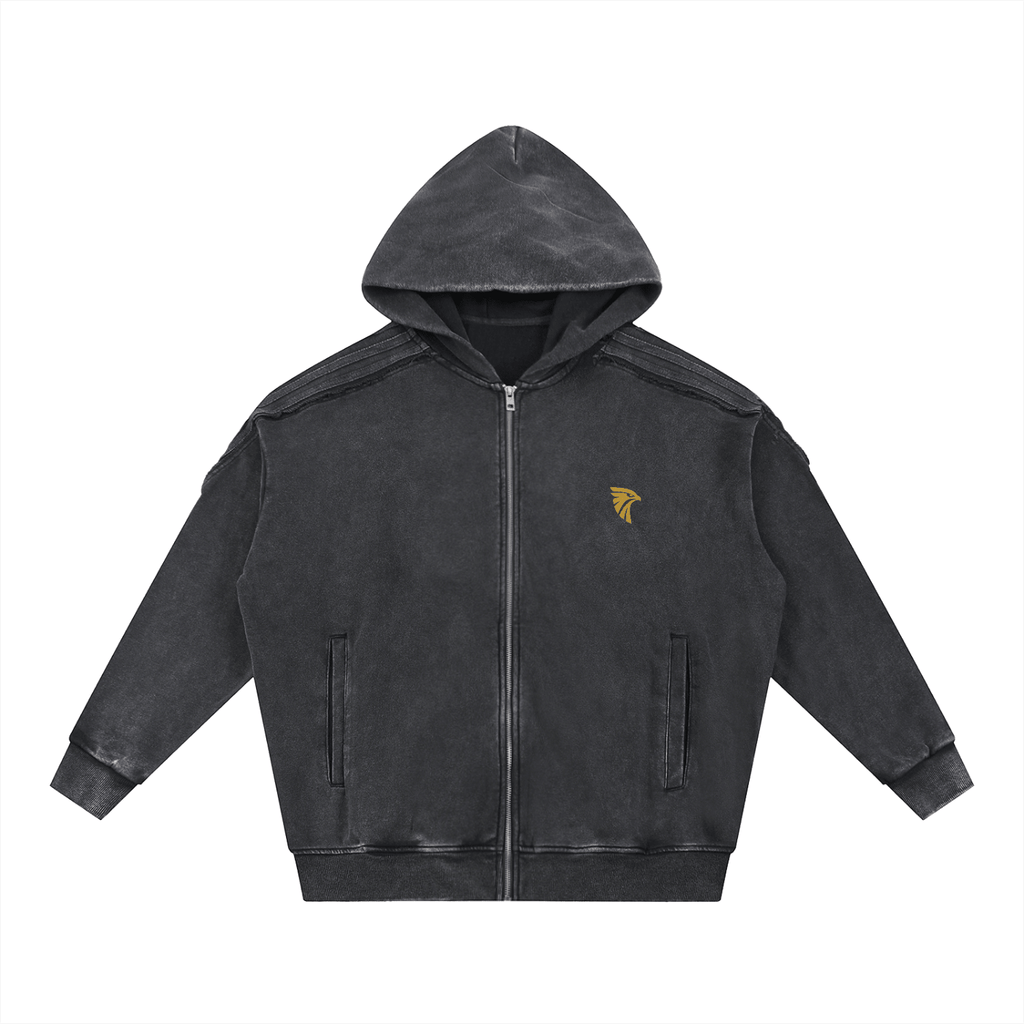 Forge Snow Washed Zip Hoodie - Harlan Forge
