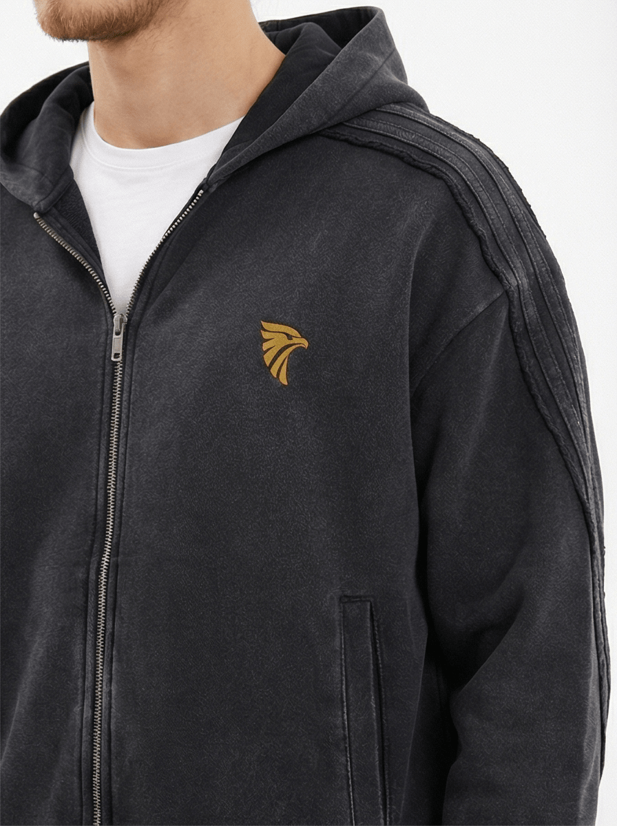 Forge Snow Washed Zip Hoodie - Harlan Forge