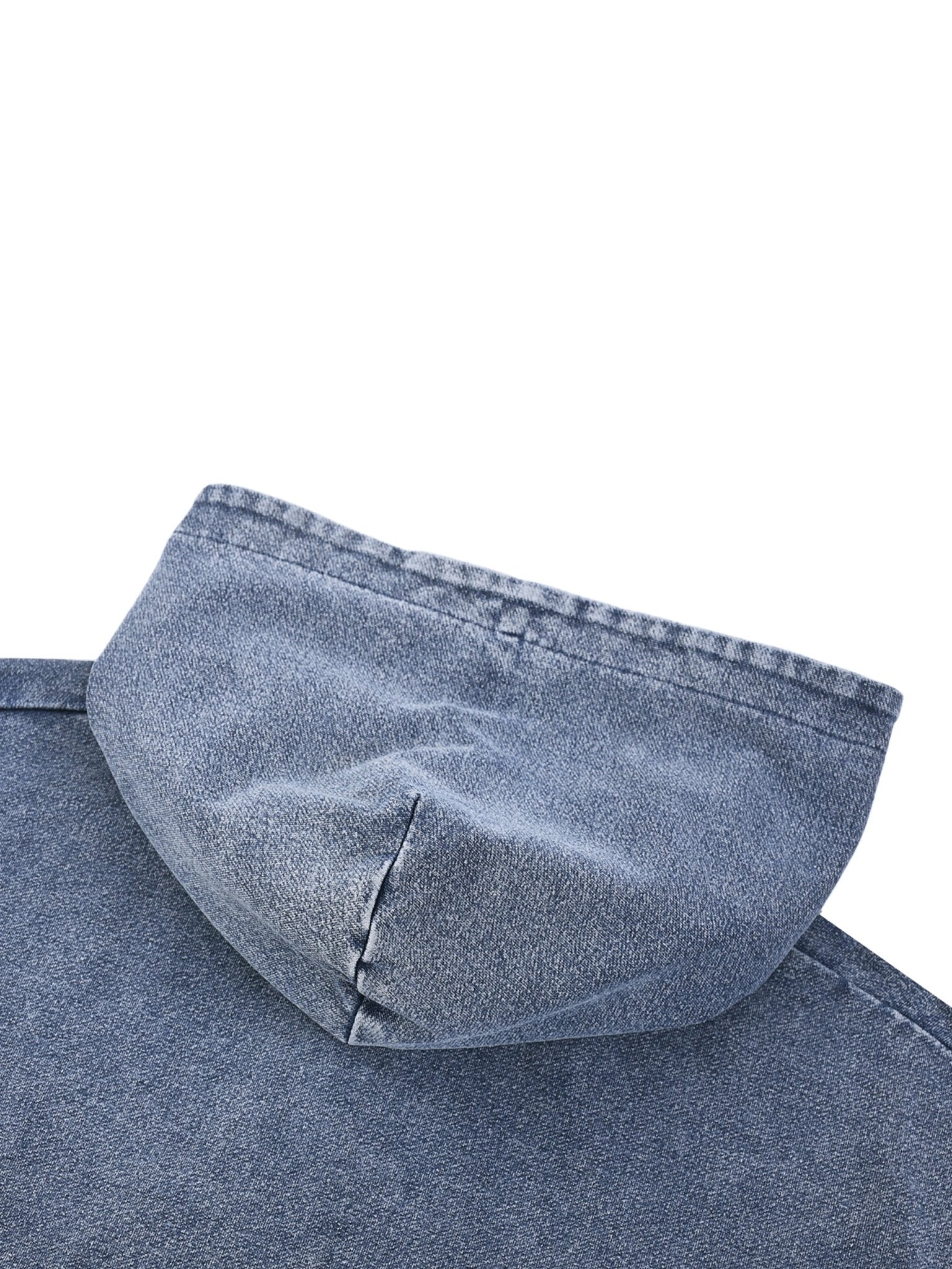 Forge Snow Washed Zip Hoodie (Blue) - Harlan Forge