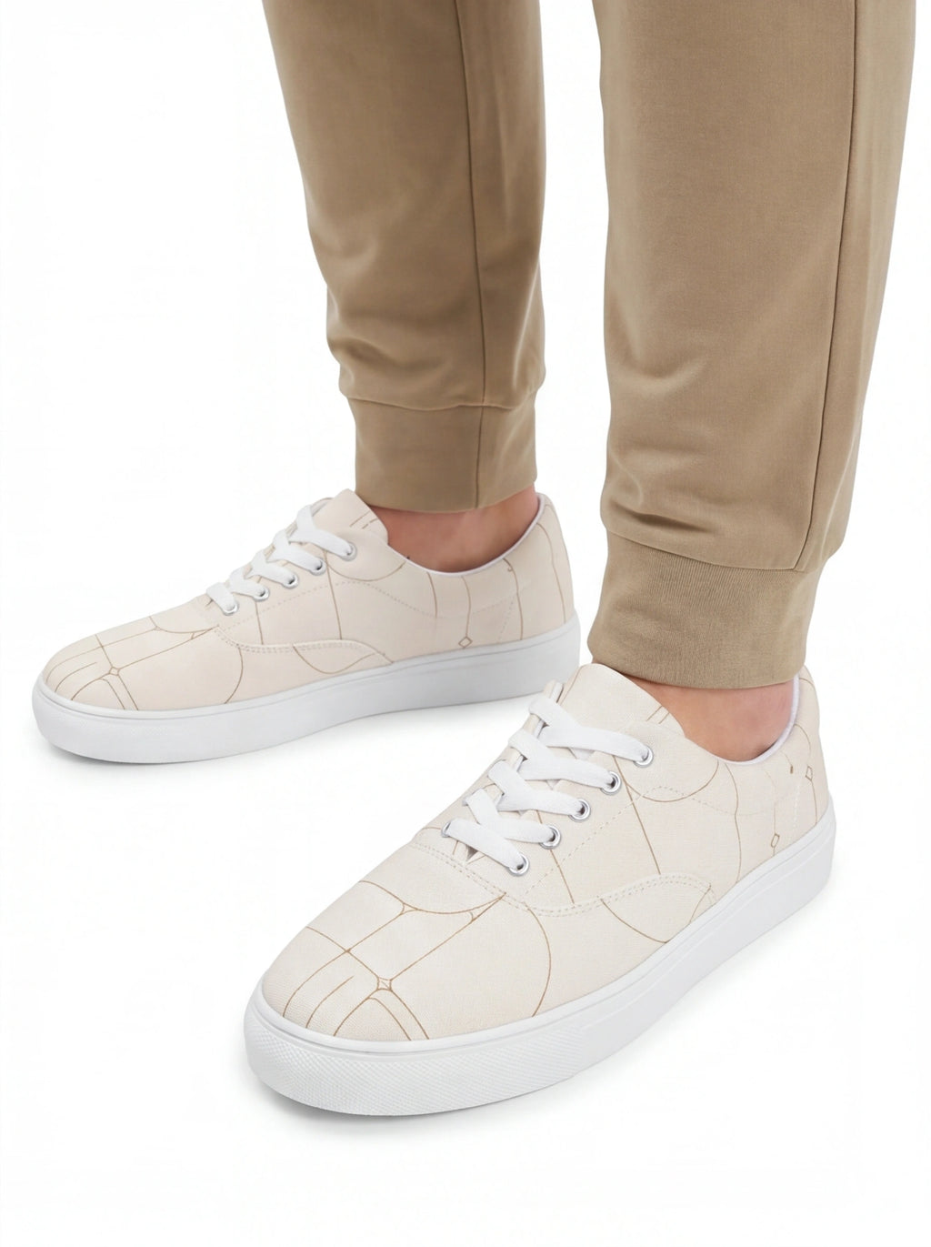 The Forge Schema Low-Top | Ivory Technical Canvas Sneaker