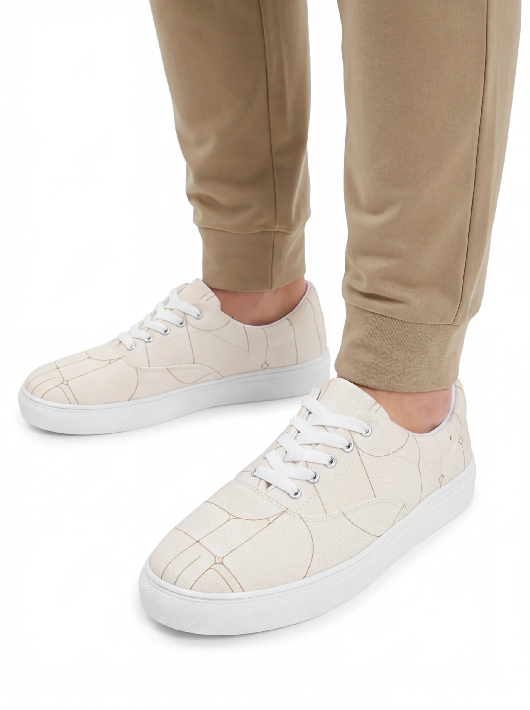 The Forge Schema Low-Top | Ivory Technical Canvas Sneaker