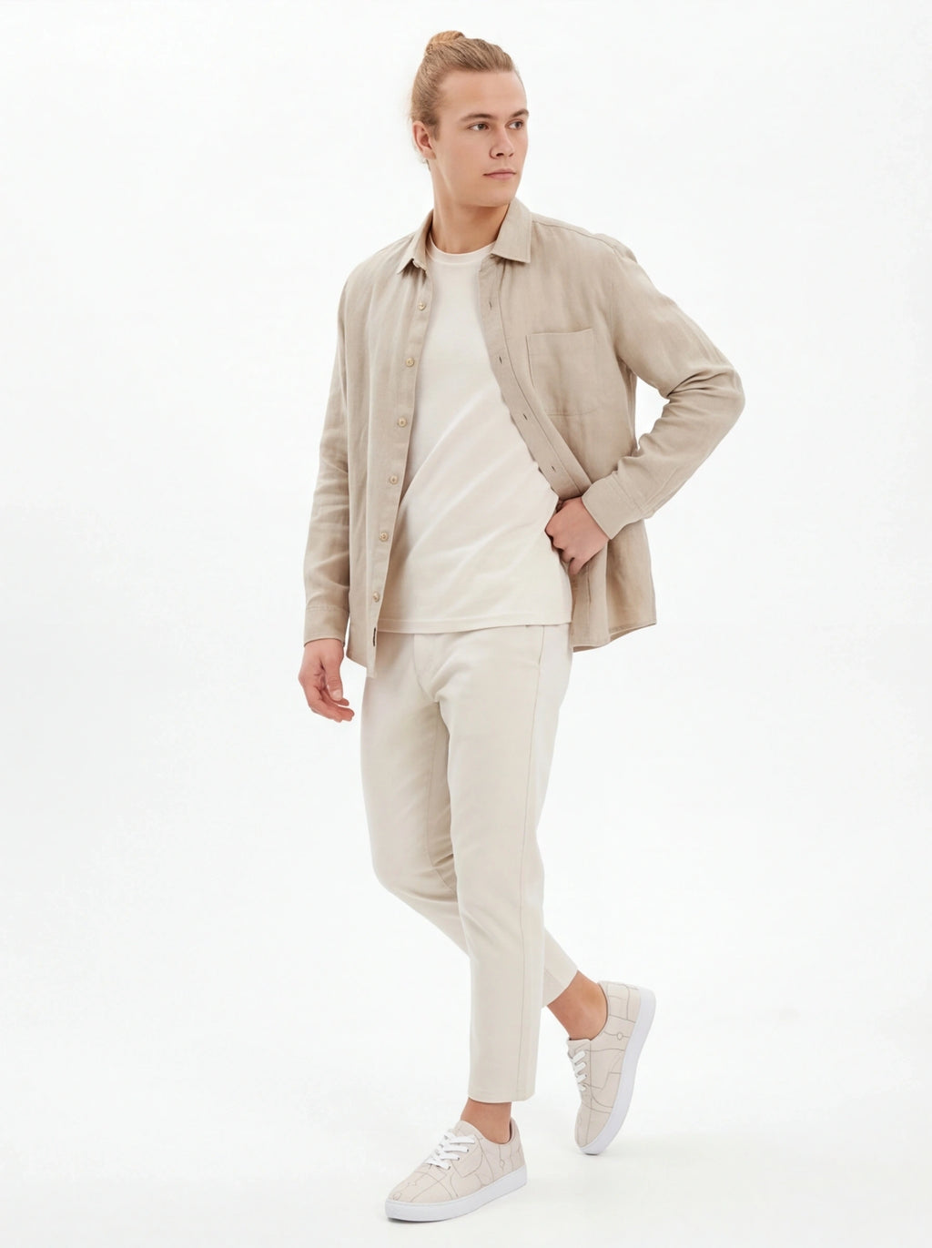 The Forge Matrix Low-Top | Ivory Technical Canvas Sneaker